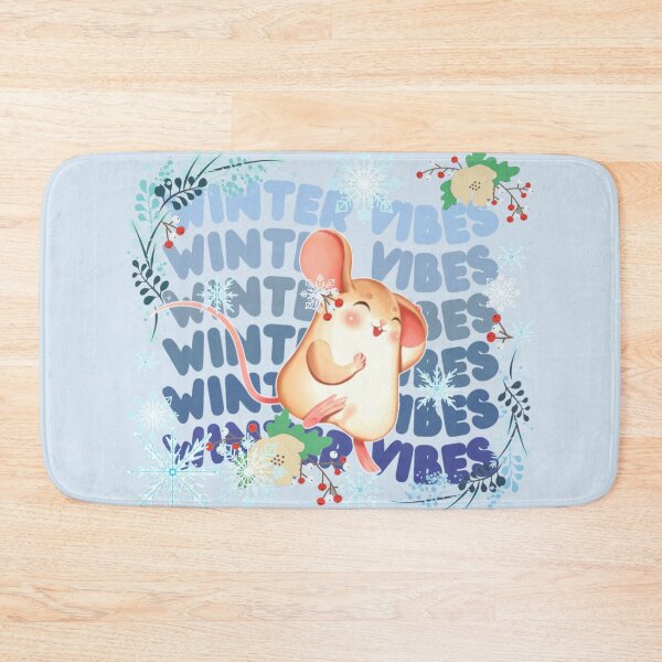Item preview, Winter Vibes Cute Mouse Design For Winter Cold Lovers designed and sold by TrulyEpoque.