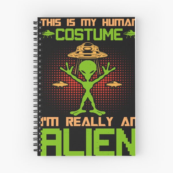 Item preview, This is my Human Costume Alien T shirt and Stickers designed and sold by MamaNeeaDesigns.