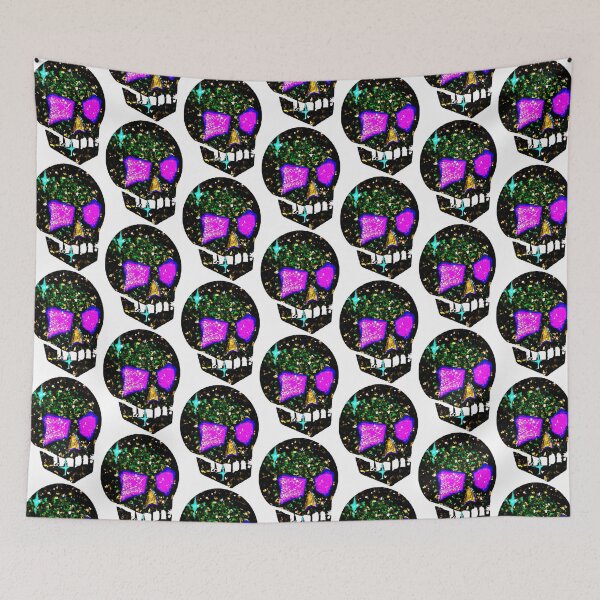 Item preview, Galaxy Glitter Skull designed and sold by Michael Bastianelli.