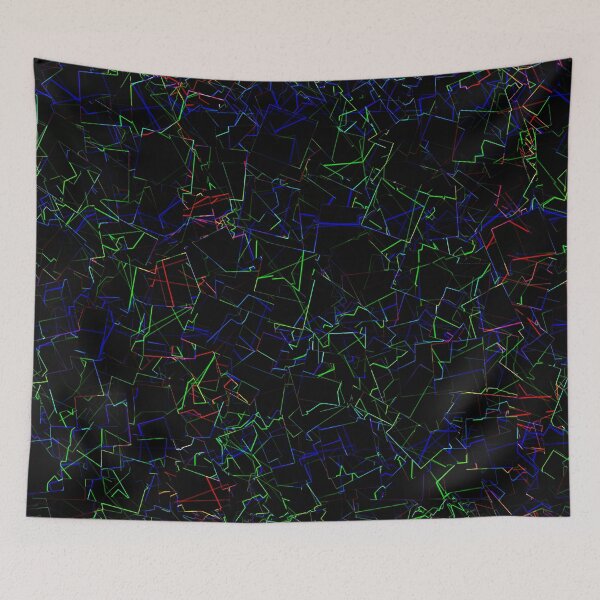 Item preview, Neon and rainbow colored doodle designed and sold by Helsch1957.