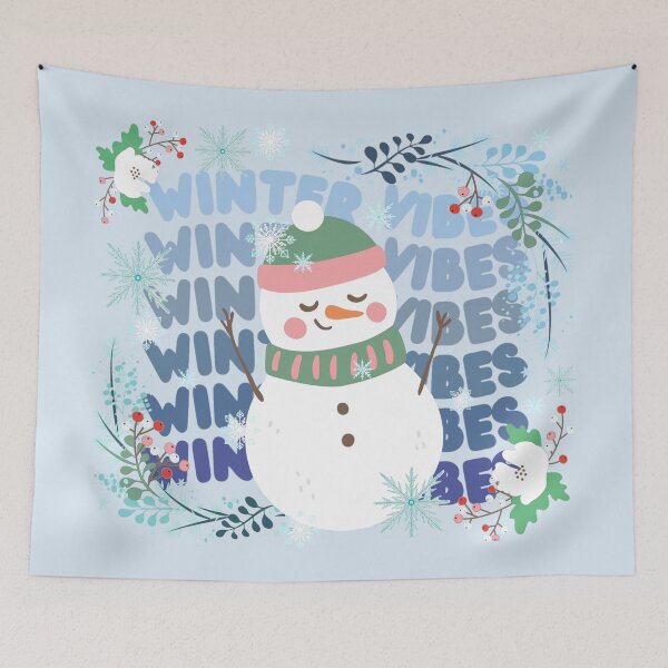 Item preview, Winter Vibes Cute Snowman Design For Winter Cold Lovers designed and sold by TrulyEpoque.
