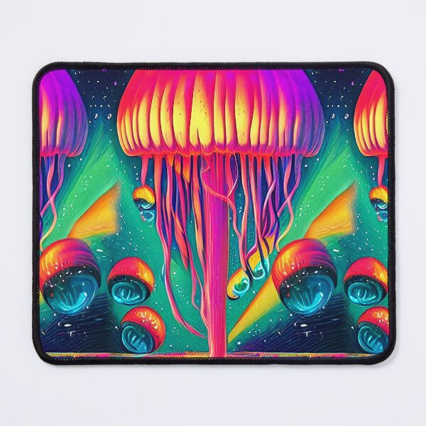 Item preview, Psychedelic Jellyfish designed and sold by wildredhead.