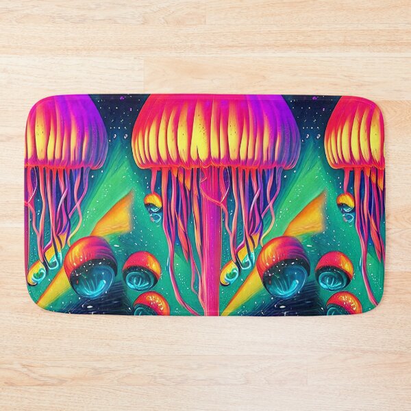 Item preview, Psychedelic Jellyfish designed and sold by wildredhead.