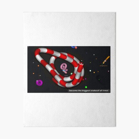 slither io game Art Board Print by messhaloustore