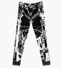 The Pillars of King Solomon's Temple (White Print) Leggings