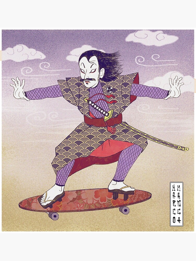 "Skate ukiyoe " Poster for Sale by cavallo97 Redbubble