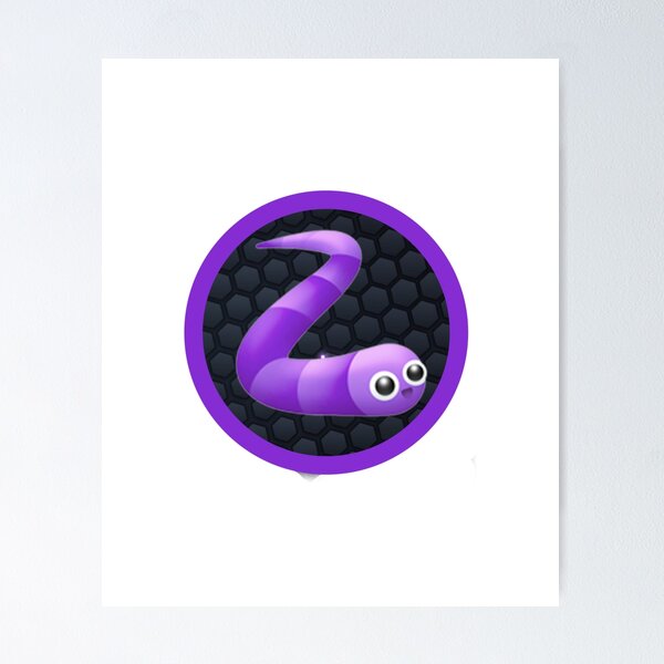 Slither io game sticker Poster for Sale by Jnrhhose