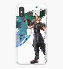 Cloud Strife Gridwork design & logo iPhone Case