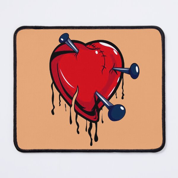 Item preview, heart pierced by nails designed and sold by si3iy.