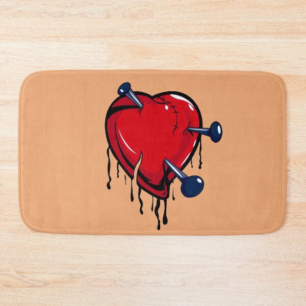 Item preview, heart pierced by nails designed and sold by si3iy.