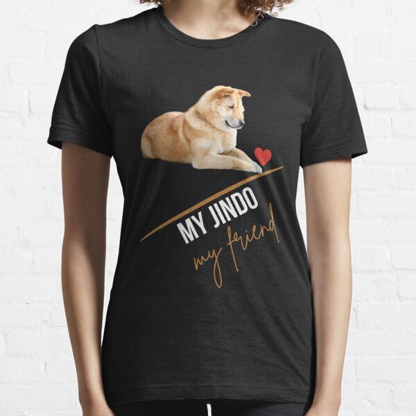 My Jindo, my friend | Korean Jindo pet dog products Essential T-Shirt