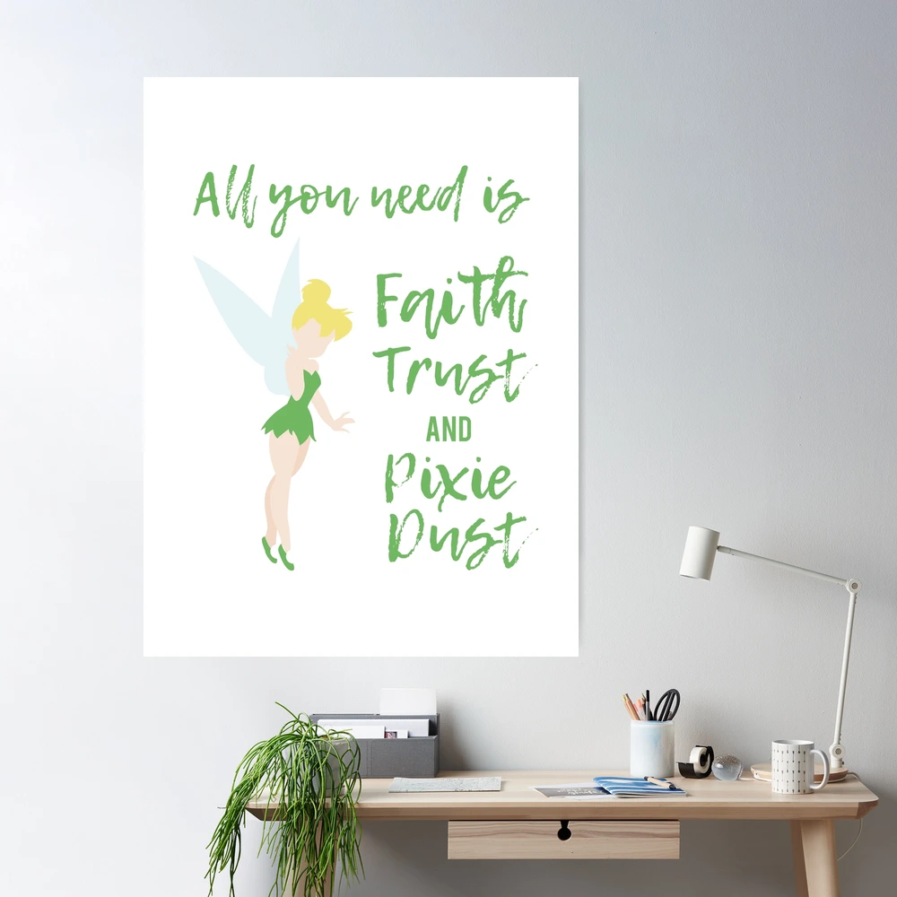 Tinker Bell Disney Fairies Sticker faith, Trust & Pixie Dust Peter