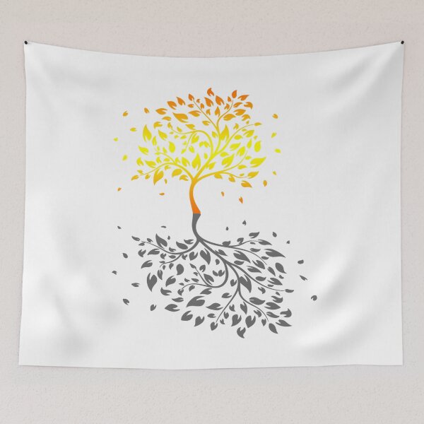 Artikelvorschau, Tree with falling leavs and shadow entworfen und verkauft von DZ-Merch.
