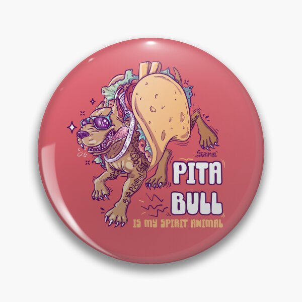Item preview, Pitbull Pita pun Pitabull designed and sold by SPIRIMAL.