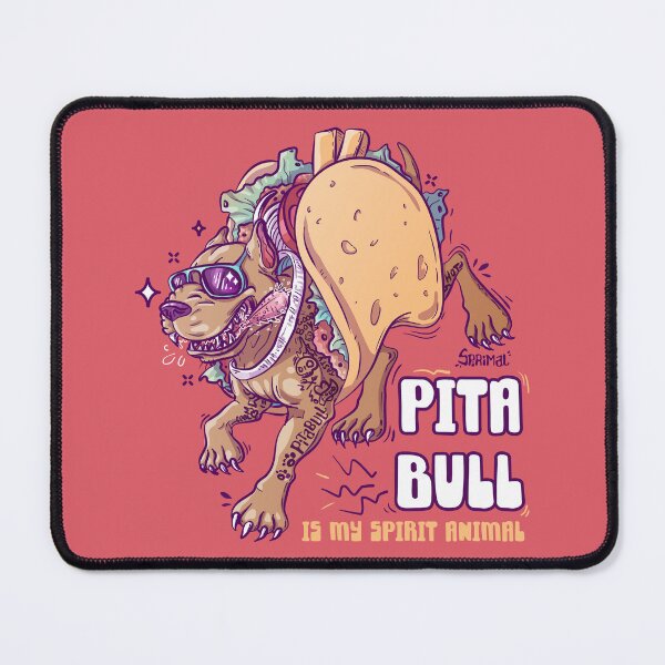 Item preview, Pitbull Pita pun Pitabull designed and sold by SPIRIMAL.