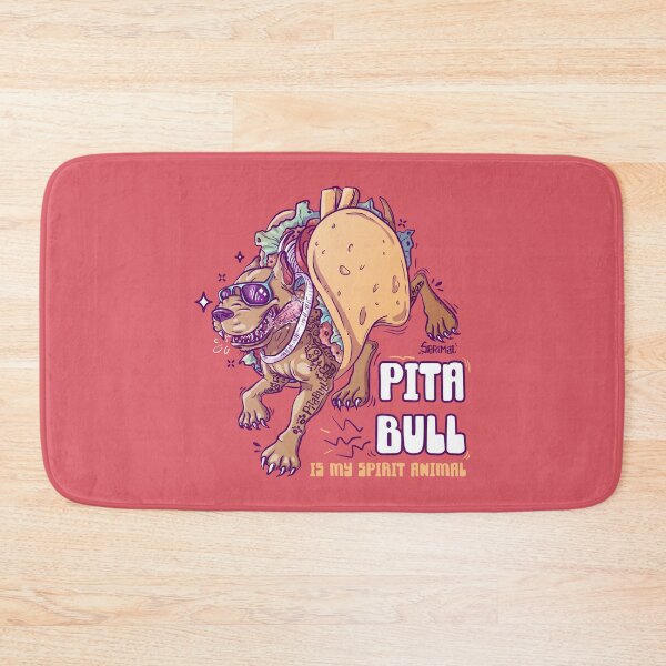 Item preview, Pitbull Pita pun Pitabull designed and sold by SPIRIMAL.