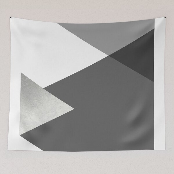 Item preview, Geometrics II - grey charcoal silver designed and sold by Gale Switzer.