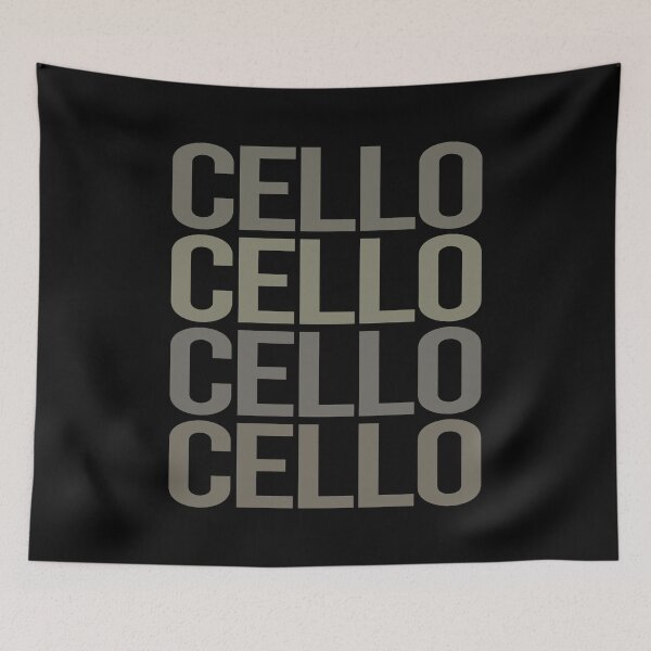 Item preview, Gray Text Art Cello Cellist designed and sold by StoreCalamity.