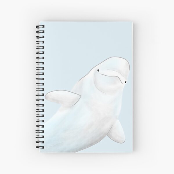 Small Beluga Spiral Notebook