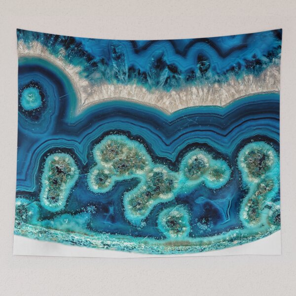 Item preview, Blue agate slice designed and sold by Roger Porter Photography.