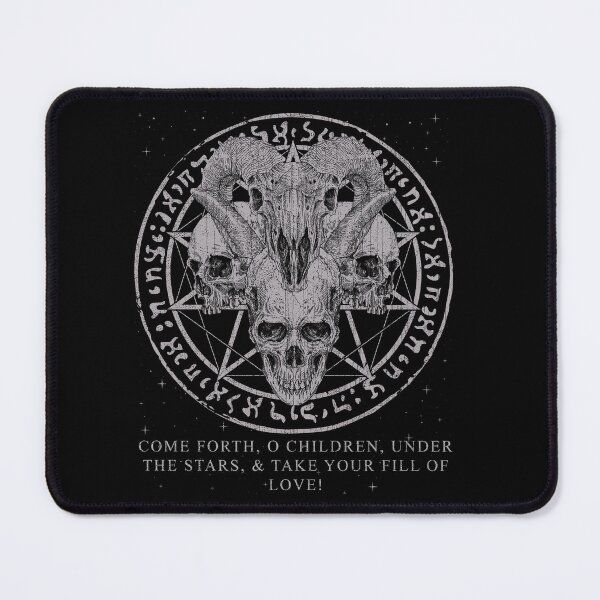 Item preview, Occult Ritual Circle Skulls Design, Aleister Crowley, Book of the Law designed and sold by Proverbial Wisdom Design.
