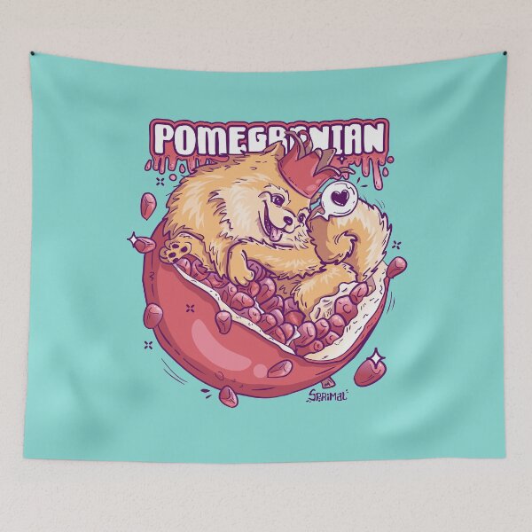Item preview, Pomeranian pomegranate pun Pomegranian designed and sold by SPIRIMAL.