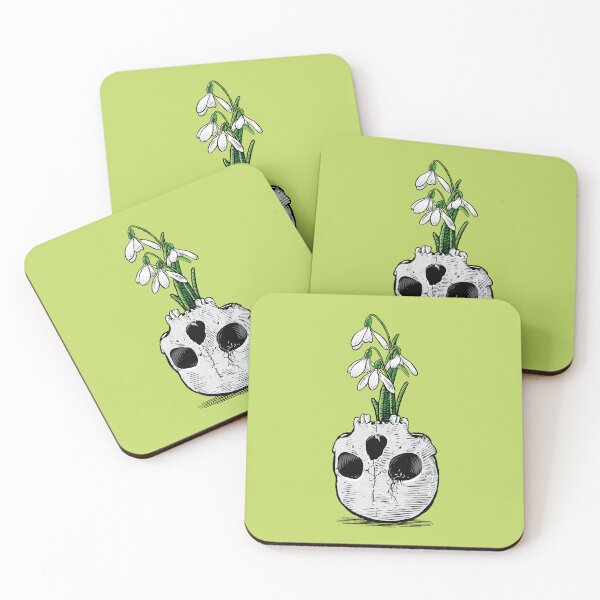 Item preview, Snowdrops in a skull designed and sold by StefanAlfonso.