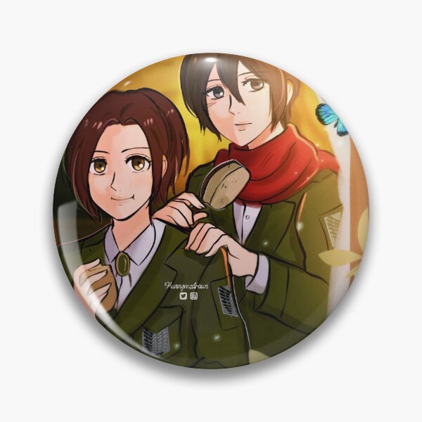 Aperçu de l'œuvre Mikasa et Sacha créée et vendue par hunnymzdraws.