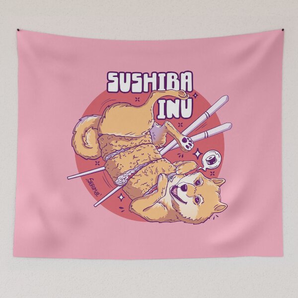Item preview, Shiba inu sushi pun Sushiba inu designed and sold by SPIRIMAL.