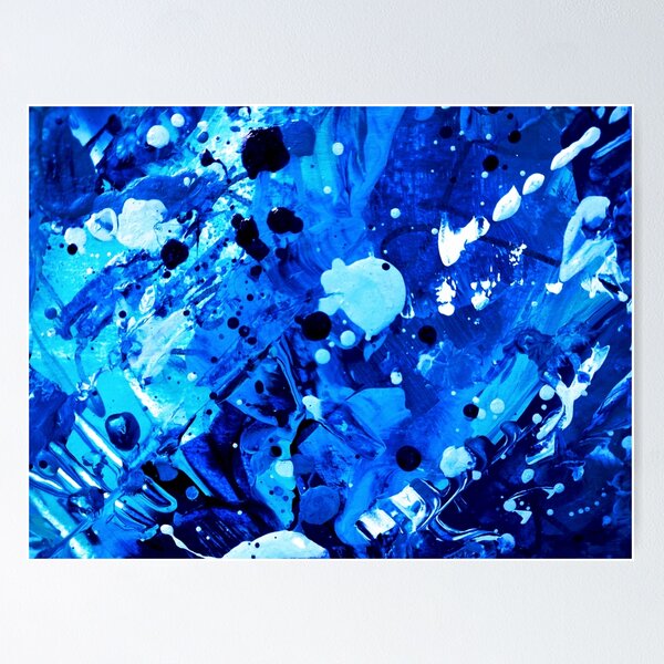 Item preview, Blue paint splatter details designed and sold by Grey Robinson.