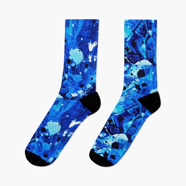 Item preview, Blue paint splatter details designed and sold by Grey Robinson.