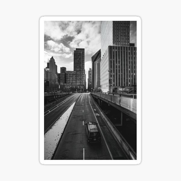 "Downtown In a City" Sticker for Sale by HWDesign Redbubble