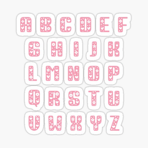 Black Mini Alphabet Letter Stickers - (1,226 pcs) –