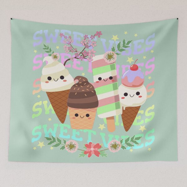 Item preview, Sweet Vibes Cute Ice Cream Design For Anyone With A Sweet Tooth designed and sold by TrulyEpoque.