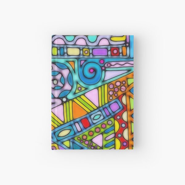 Hand- und digital gemalte Musterkunst 53 Notizbuch