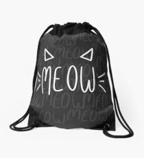 MEOW Drawstring Bag