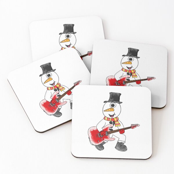 Item preview, Christmas Guitarist Snowman Playing Guitar Musician Xmas designed and sold by doodlerob.