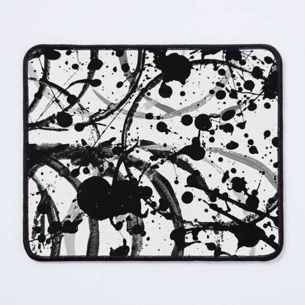 Item preview, Monochromatic paint circles and splatters  designed and sold by Grey Robinson.