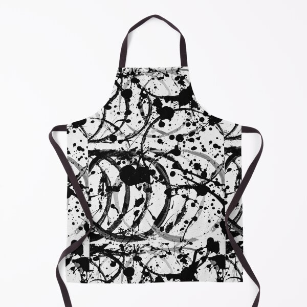 Item preview, Monochromatic paint circles and splatters designed and sold by Grey Robinson.