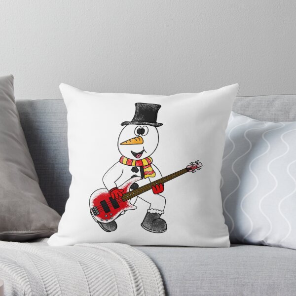 Artikelvorschau, Weihnachts-Bassist-Schneemann spielt Bassgitarre entworfen und verkauft von doodlerob.
