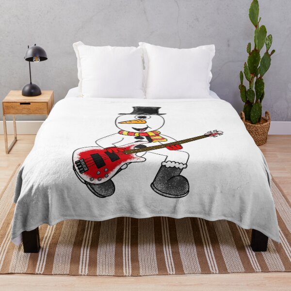 Item preview, Christmas Bassist Snowman Playing Bass Guitar Xmas designed and sold by doodlerob.