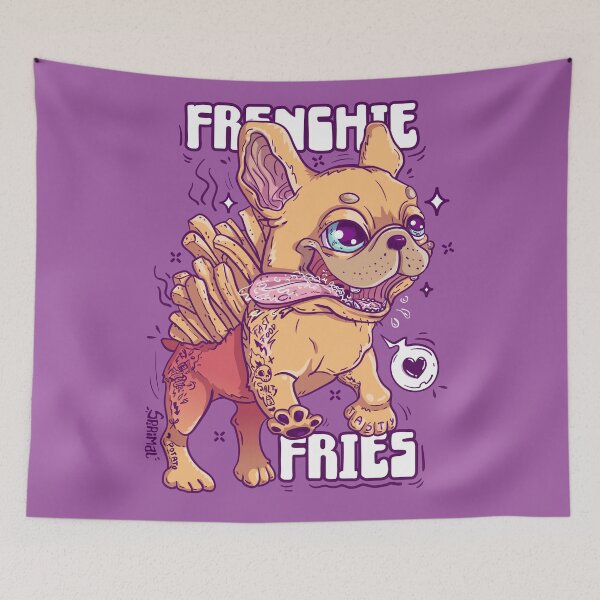 Item preview, Frenchie French Fries pun Frenchie Fries designed and sold by SPIRIMAL.