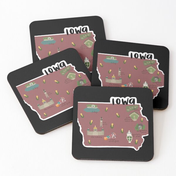 Item preview, Iowa landmarks  designed and sold by RobertXarber.
