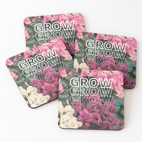 Item preview, GROW (above) - Dreamy Pink And Purple Flowers designed and sold by AliceSLee.