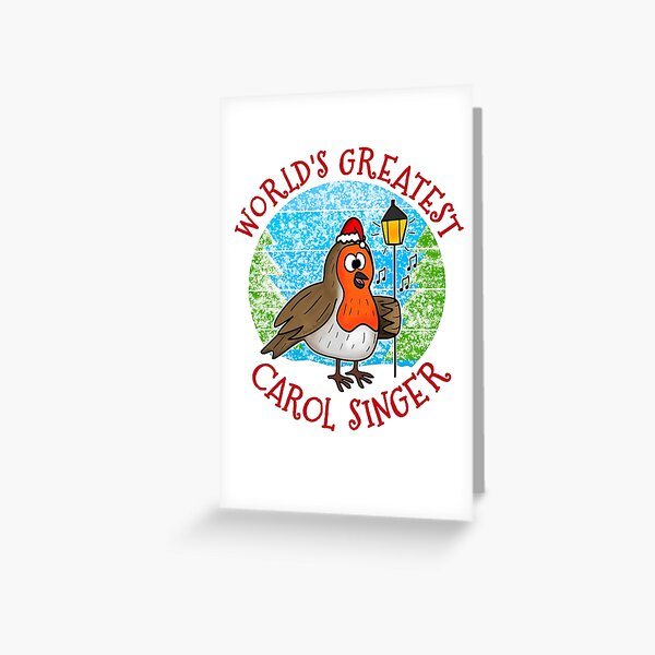 Artikel-Vorschau von Der weltgrößte Carolsänger Weihnachten Robin Xmas 2022, designt und verkauft von doodlerob.