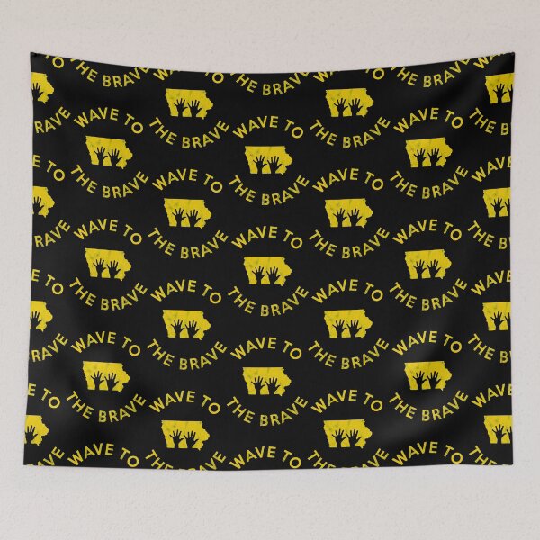 Item preview, Iowa Wave to the Brave Football Childrens Hospital Fan designed and sold by RobertXarber.