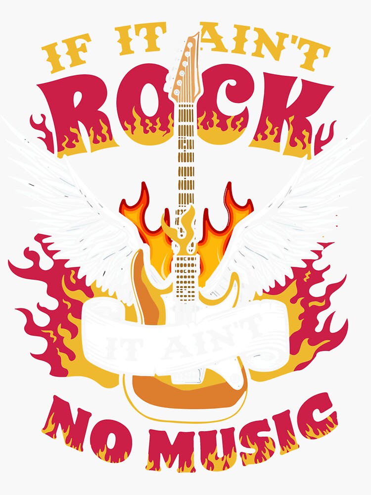 "Music Theory Musician Music Teacher Rock Lovers Guitar Wings" Sticker for Sale by DoSt997