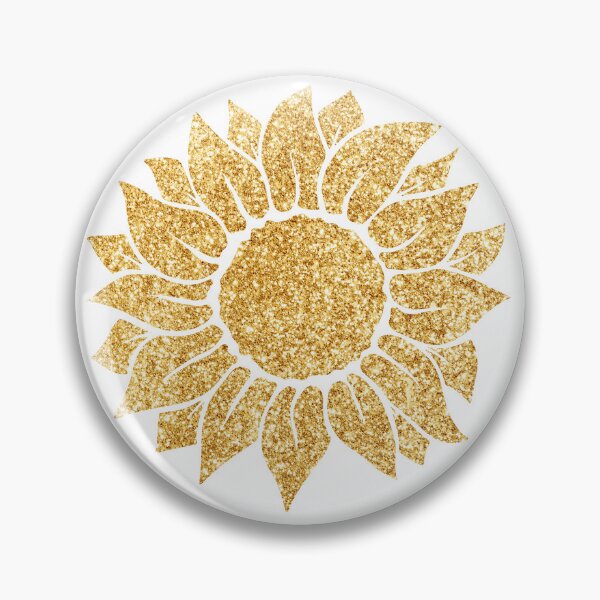 Item preview, Gold Glitter SunFlower  designed and sold by TrendyGlitter.