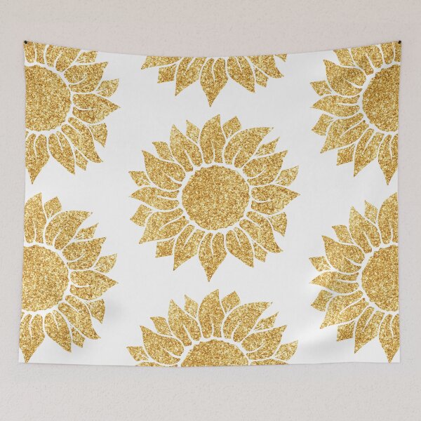 Item preview, Gold Glitter SunFlower  designed and sold by TrendyGlitter.