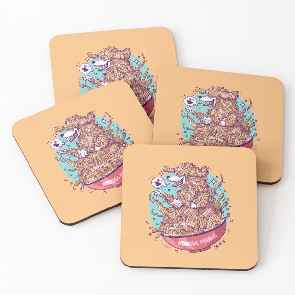 Item preview, Poodle noodle pun  designed and sold by SPIRIMAL.